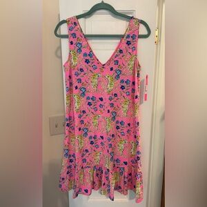 BNWT LILLY PULITZER  Camilla Swing Dress Prosecco Pink Tigress Garden Small